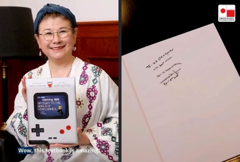 Education Minister gifts gaming textbook to Japanese Ambassador